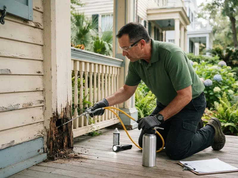 Carpenter Ant Structural Control in Charleston, SC